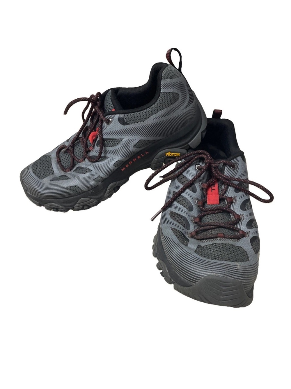 Merrell MOAB 3 Edge Men's 10.5 WIDE Grey Hiking Shoes Vibram Soles J035901W